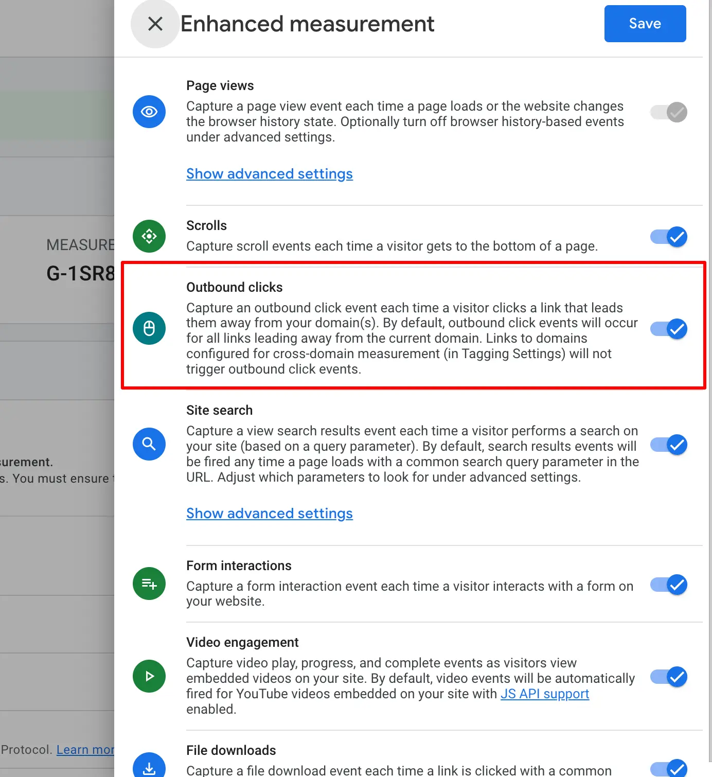 Enable Outbound Clicks