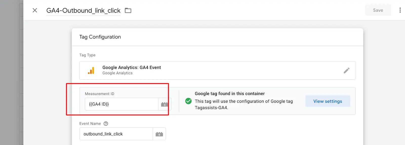 Step 4: Create the GA4 Event Tag

