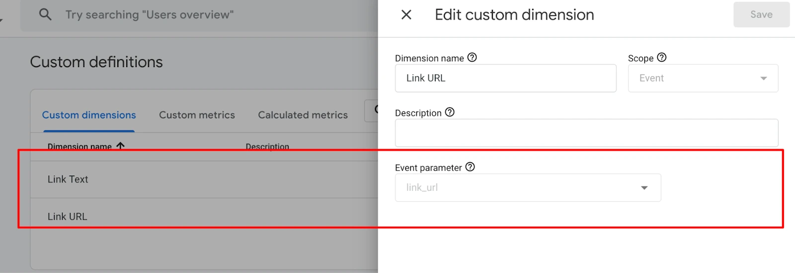 Register Custom Dimensions