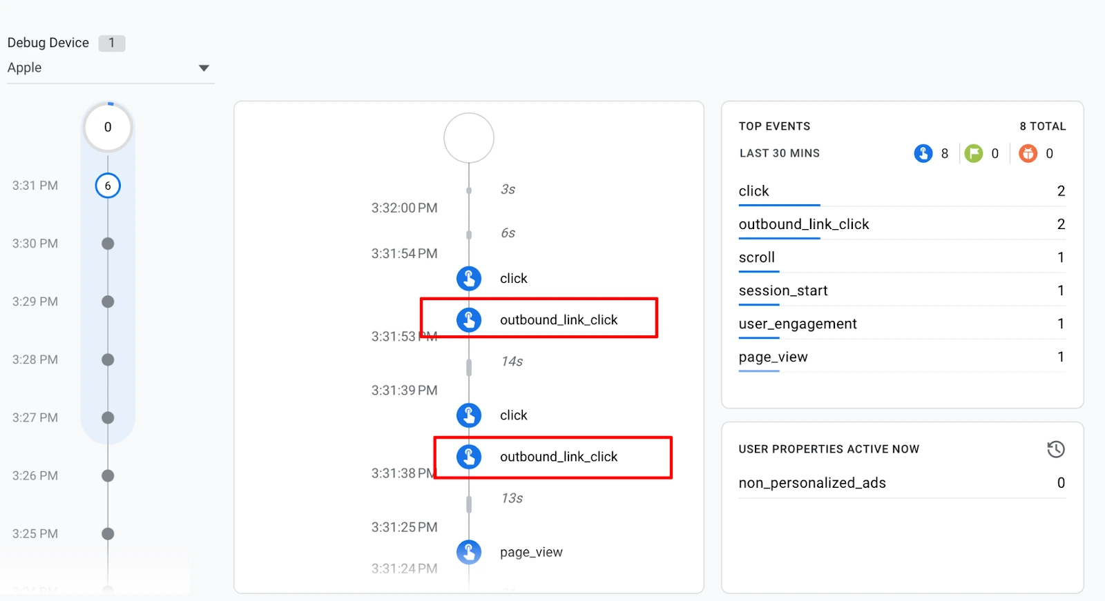 Verify in GA4 DebugView

