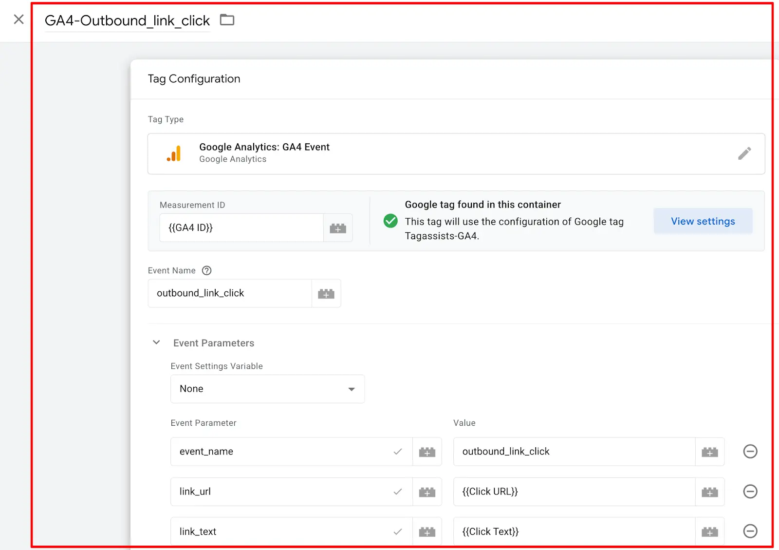 Step 4: Create the GA4 Event Tag 
