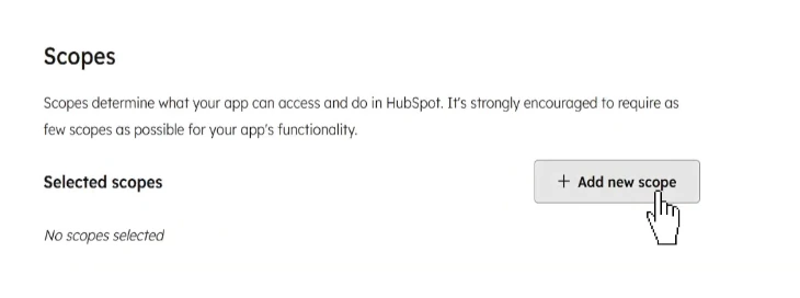 Create HubSpot Private App and get access token